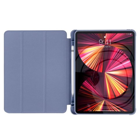 Stand Tablet Case etui iPad 10.9'' 2022 (10 gen.) pokrowiec z klapką smart cover niebieskie Stand Tablet Case etui iPad 10.9'' 2022 (10 gen.) pokrowiec z klapką smart cover niebieskie