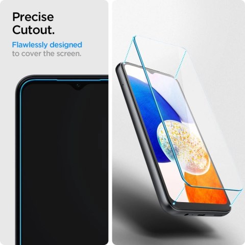 Szkło hartowane Spigen Glas.tR Slim na Samsung Galaxy A14 4G / 5G - 2 szt. Szkło hartowane Spigen Glas.tR Slim na Samsung Galaxy A14 4G / 5G - 2 szt.