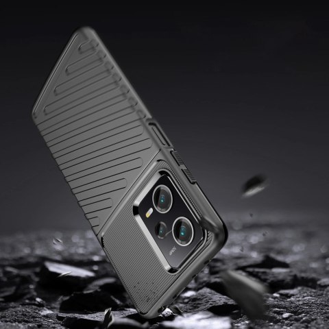 Thunder Case etui Xiaomi Poco X5 Pro 5G / Redmi Note 12 Pro silikonowy pancerny pokrowiec czarne Thunder Case etui Xiaomi Poco X5 Pro 5G / Redmi Note 12 Pro silikonowy pancerny pokrowiec czarne