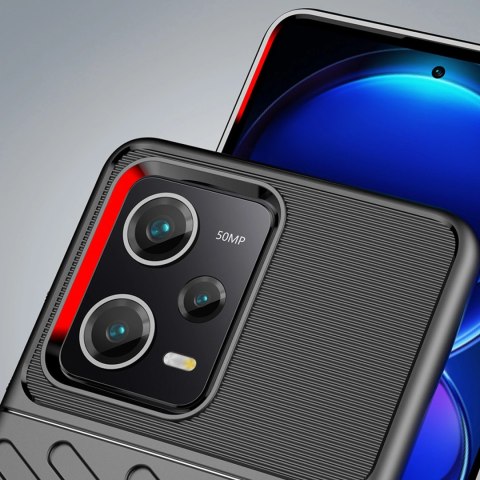 Thunder Case etui Xiaomi Poco X5 Pro 5G / Redmi Note 12 Pro silikonowy pancerny pokrowiec czarne Thunder Case etui Xiaomi Poco X5 Pro 5G / Redmi Note 12 Pro silikonowy pancerny pokrowiec czarne