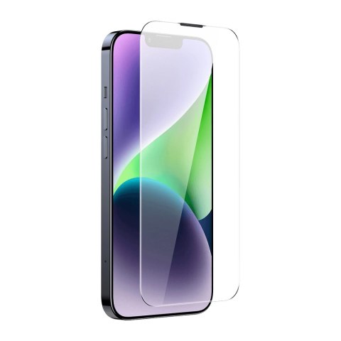 Baseus szkło hartowane do iPhone 14 Plus / 13 Pro Max na cały ekran z osłoną na głośnik 0.4mm + zestaw montażowy Baseus szkło hartowane do iPhone 14 Plus / 13 Pro Max na cały ekran z osłoną na głośnik 0.4mm + zestaw montażowy