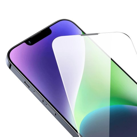Baseus szkło hartowane do iPhone 14 Plus / 13 Pro Max na cały ekran z osłoną na głośnik 0.4mm + zestaw montażowy Baseus szkło hartowane do iPhone 14 Plus / 13 Pro Max na cały ekran z osłoną na głośnik 0.4mm + zestaw montażowy