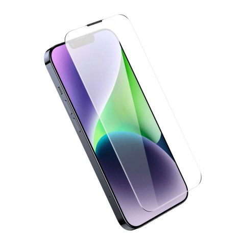 Baseus szkło hartowane do iPhone 14 Plus / 13 Pro Max na cały ekran z osłoną na głośnik 0.4mm + zestaw montażowy Baseus szkło hartowane do iPhone 14 Plus / 13 Pro Max na cały ekran z osłoną na głośnik 0.4mm + zestaw montażowy