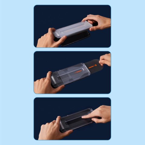 Baseus szkło hartowane do iPhone 14 Plus / 13 Pro Max na cały ekran z osłoną na głośnik 0.4mm + zestaw montażowy Baseus szkło hartowane do iPhone 14 Plus / 13 Pro Max na cały ekran z osłoną na głośnik 0.4mm + zestaw montażowy