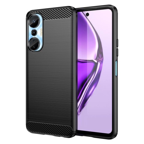 Carbon Case etui do Infinix Hot 20S elastyczny silikonowy karbonowy pokrowiec czarne Carbon Case etui do Infinix Hot 20S elastyczny silikonowy karbonowy pokrowiec czarne