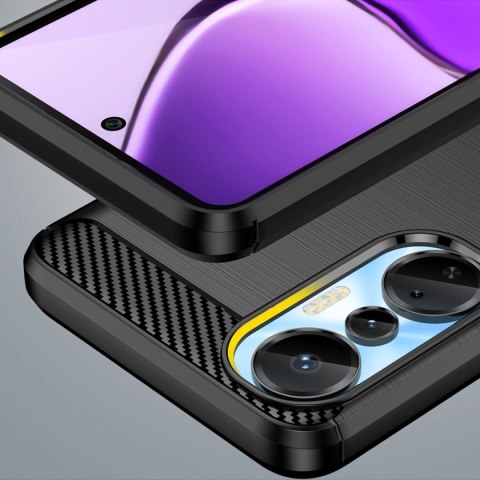 Carbon Case etui do Infinix Hot 20S elastyczny silikonowy karbonowy pokrowiec czarne Carbon Case etui do Infinix Hot 20S elastyczny silikonowy karbonowy pokrowiec czarne