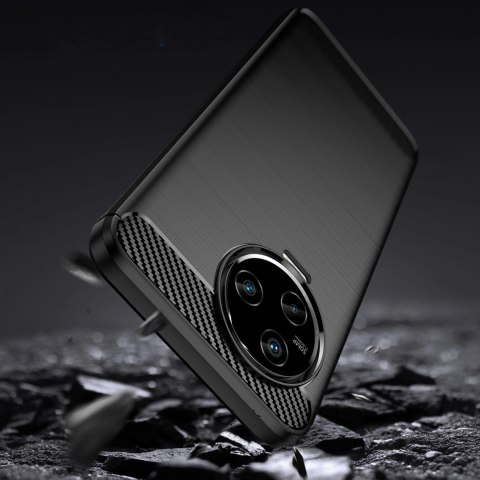Carbon Case etui do Infinix Note 12 (2023) / Infinix Note 12 Pro elastyczny silikonowy karbonowy pokrowiec czarne Carbon Case etui do Infinix Note 12 (2023) / Infinix Note 12 Pro elastyczny silikonowy karbonowy pokrowiec czarne