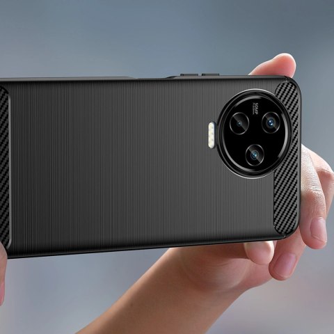 Carbon Case etui do Infinix Note 12 (2023) / Infinix Note 12 Pro elastyczny silikonowy karbonowy pokrowiec czarne Carbon Case etui do Infinix Note 12 (2023) / Infinix Note 12 Pro elastyczny silikonowy karbonowy pokrowiec czarne