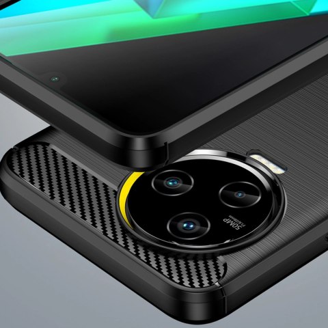 Carbon Case etui do Infinix Note 12 (2023) / Infinix Note 12 Pro elastyczny silikonowy karbonowy pokrowiec czarne Carbon Case etui do Infinix Note 12 (2023) / Infinix Note 12 Pro elastyczny silikonowy karbonowy pokrowiec czarne