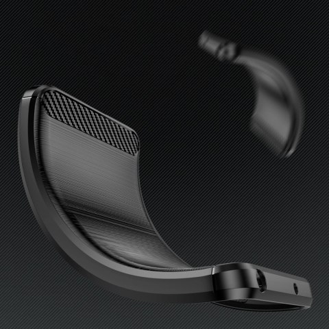 Carbon Case etui do Xiaomi 13 Lite elastyczny silikonowy karbonowy pokrowiec czarne Carbon Case etui do Xiaomi 13 Lite elastyczny silikonowy karbonowy pokrowiec czarne