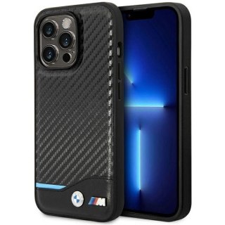 Etui BMW Carbon MagSafe na iPhone 14 Pro - czarne