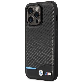 Etui BMW Carbon MagSafe na iPhone 14 Pro - czarne
