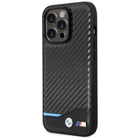 Etui BMW Carbon MagSafe na iPhone 14 Pro - czarne