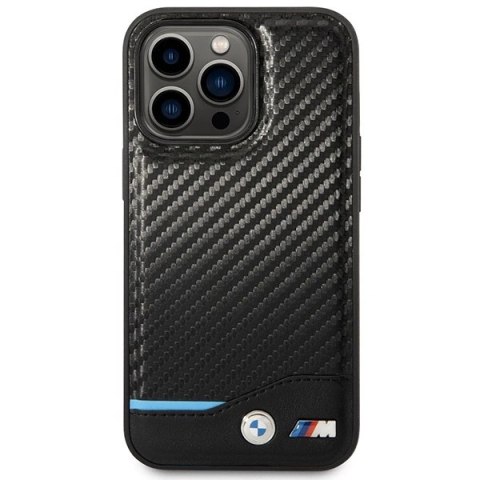 Etui BMW Carbon MagSafe na iPhone 14 Pro - czarne