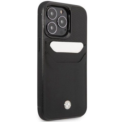 Etui BMW Leather Card Slot na iPhone 14 Pro Max - czarne Etui BMW Leather Card Slot na iPhone 14 Pro Max - czarne