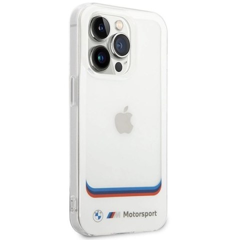 Etui BMW Transparent Center na iPhone 14 Pro Max 6,7" - białe Etui BMW Transparent Center na iPhone 14 Pro Max 6,7" - białe