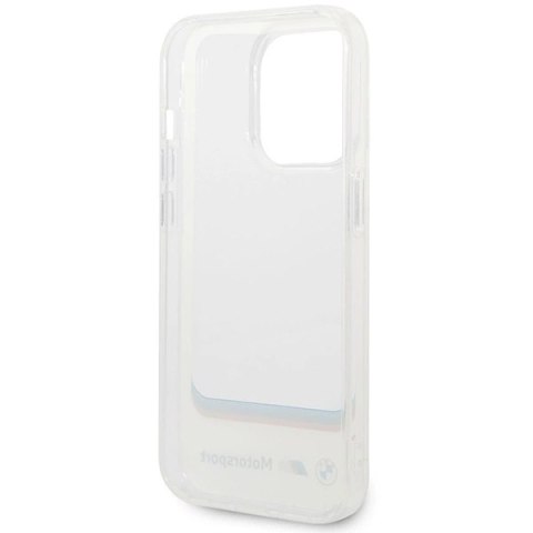 Etui BMW Transparent Center na iPhone 14 Pro Max 6,7" - białe Etui BMW Transparent Center na iPhone 14 Pro Max 6,7" - białe