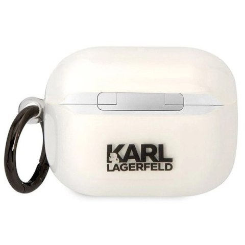Etui Karl Lagerfeld Ikonik Choupette na AirPods Pro - przezroczyste Etui Karl Lagerfeld Ikonik Choupette na AirPods Pro - przezroczyste