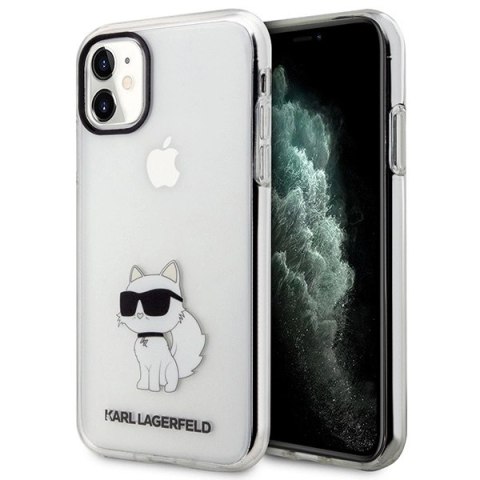 Etui Karl Lagerfeld Ikonik Choupette na iPhone 11 / Xr - przezroczyste Etui Karl Lagerfeld Ikonik Choupette na iPhone 11 / Xr - przezroczyste