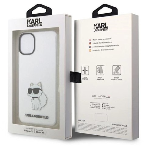 Etui Karl Lagerfeld Ikonik Choupette na iPhone 11 / Xr - przezroczyste Etui Karl Lagerfeld Ikonik Choupette na iPhone 11 / Xr - przezroczyste