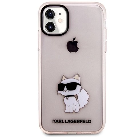 Etui Karl Lagerfeld Ikonik Choupette na iPhone 11 / Xr - różowe Etui Karl Lagerfeld Ikonik Choupette na iPhone 11 / Xr - różowe