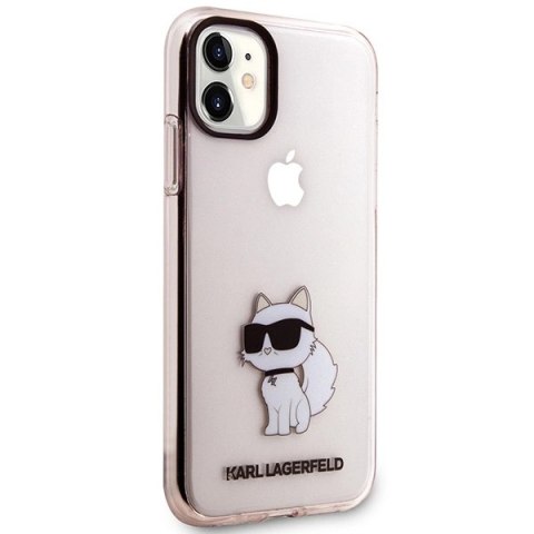 Etui Karl Lagerfeld Ikonik Choupette na iPhone 11 / Xr - różowe Etui Karl Lagerfeld Ikonik Choupette na iPhone 11 / Xr - różowe