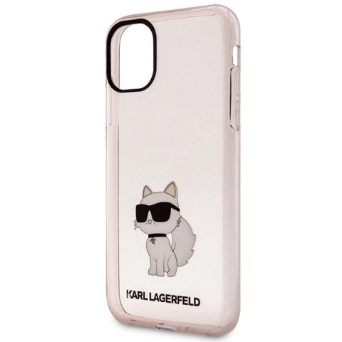Etui Karl Lagerfeld Ikonik Choupette na iPhone 11 / Xr - różowe Etui Karl Lagerfeld Ikonik Choupette na iPhone 11 / Xr - różowe