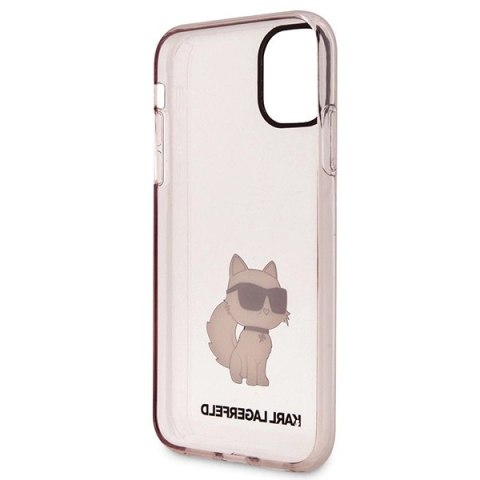 Etui Karl Lagerfeld Ikonik Choupette na iPhone 11 / Xr - różowe Etui Karl Lagerfeld Ikonik Choupette na iPhone 11 / Xr - różowe