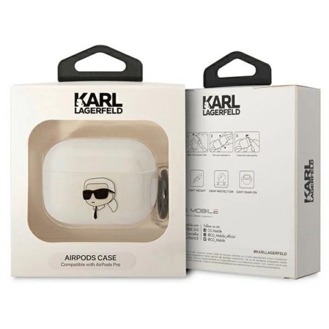 Etui Karl Lagerfeld Karl's Head na AirPods Pro - przezroczyste Etui Karl Lagerfeld Karl's Head na AirPods Pro - przezroczyste