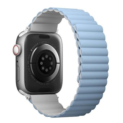 Pasek Uniq Revix na Apple Watch 1/2/3/4/5/6/7/8/SE/SE2/Ultra 42/44/45/49mm - biało-niebieski Pasek Uniq Revix na Apple Watch 1/2/3/4/5/6/7/8/SE/SE2/Ultra 42/44/45/49mm - biało-niebieski