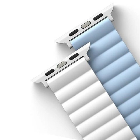 Pasek Uniq Revix na Apple Watch 1/2/3/4/5/6/7/8/SE/SE2/Ultra 42/44/45/49mm - biało-niebieski Pasek Uniq Revix na Apple Watch 1/2/3/4/5/6/7/8/SE/SE2/Ultra 42/44/45/49mm - biało-niebieski