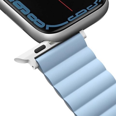 Pasek Uniq Revix na Apple Watch 1/2/3/4/5/6/7/8/SE/SE2/Ultra 42/44/45/49mm - biało-niebieski Pasek Uniq Revix na Apple Watch 1/2/3/4/5/6/7/8/SE/SE2/Ultra 42/44/45/49mm - biało-niebieski
