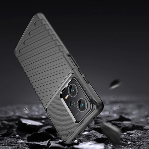 Thunder Case etui do Xiaomi Redmi Note 12 Pro+ silikonowy pancerny pokrowiec czarne