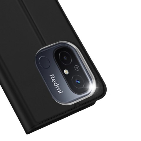 Dux Ducis Skin Pro etui do Xiaomi Redmi 11A / Poco C55 / Redmi 12C pokrowiec z klapką portfel na kartę podstawka czarne Dux Ducis Skin Pro etui do Xiaomi Redmi 11A / Poco C55 / Redmi 12C pokrowiec z klapką portfel na kartę podstawka czarne