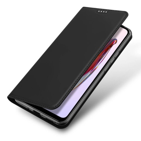 Dux Ducis Skin Pro etui do Xiaomi Redmi 11A / Poco C55 / Redmi 12C pokrowiec z klapką portfel na kartę podstawka czarne Dux Ducis Skin Pro etui do Xiaomi Redmi 11A / Poco C55 / Redmi 12C pokrowiec z klapką portfel na kartę podstawka czarne
