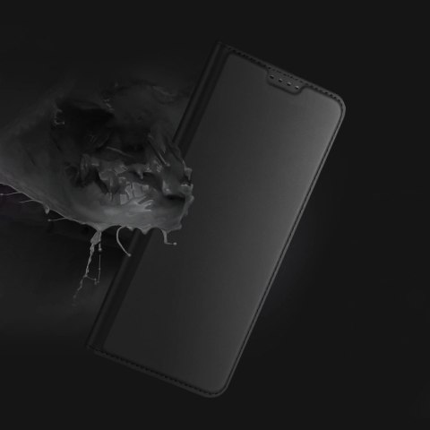 Dux Ducis Skin Pro etui do Xiaomi Redmi 11A / Poco C55 / Redmi 12C pokrowiec z klapką portfel na kartę podstawka czarne Dux Ducis Skin Pro etui do Xiaomi Redmi 11A / Poco C55 / Redmi 12C pokrowiec z klapką portfel na kartę podstawka czarne