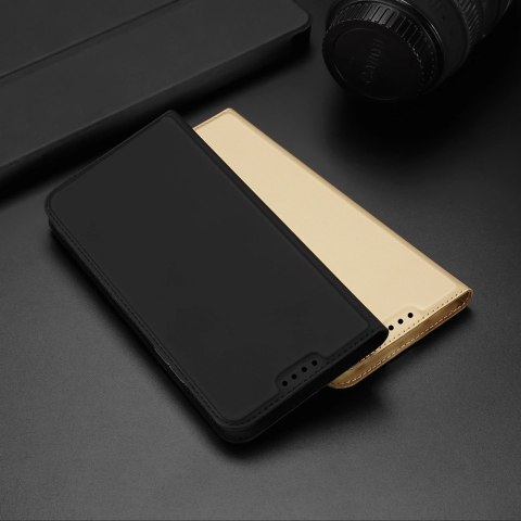 Dux Ducis Skin Pro etui do Xiaomi Redmi 11A / Poco C55 / Redmi 12C pokrowiec z klapką portfel na kartę podstawka czarne Dux Ducis Skin Pro etui do Xiaomi Redmi 11A / Poco C55 / Redmi 12C pokrowiec z klapką portfel na kartę podstawka czarne