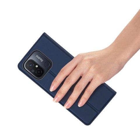 Dux Ducis Skin Pro etui do Xiaomi Redmi 11A / Poco C55 / Redmi 12C pokrowiec z klapką portfel na kartę podstawka niebieskie Dux Ducis Skin Pro etui do Xiaomi Redmi 11A / Poco C55 / Redmi 12C pokrowiec z klapką portfel na kartę podstawka niebieskie