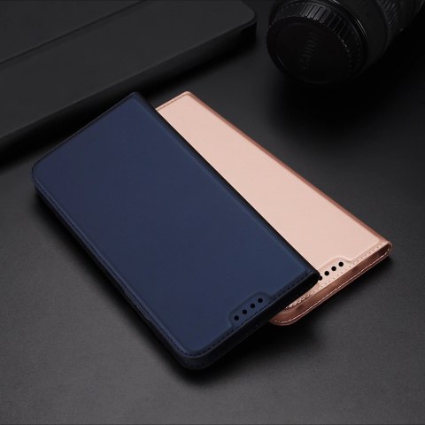 Dux Ducis Skin Pro etui do Xiaomi Redmi 11A / Poco C55 / Redmi 12C pokrowiec z klapką portfel na kartę podstawka niebieskie Dux Ducis Skin Pro etui do Xiaomi Redmi 11A / Poco C55 / Redmi 12C pokrowiec z klapką portfel na kartę podstawka niebieskie