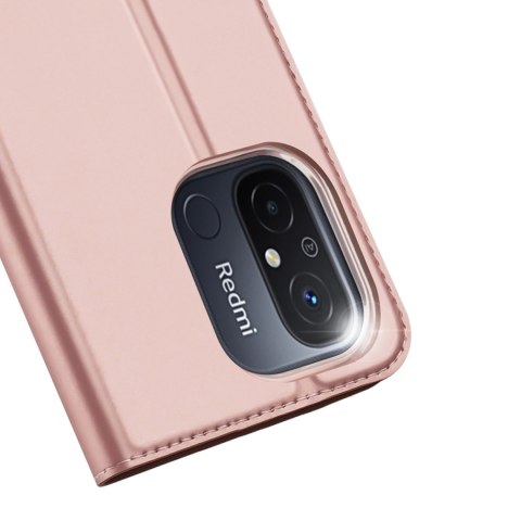 Dux Ducis Skin Pro etui do Xiaomi Redmi 11A / Poco C55 / Redmi 12C pokrowiec z klapką portfel na kartę podstawka różowe Dux Ducis Skin Pro etui do Xiaomi Redmi 11A / Poco C55 / Redmi 12C pokrowiec z klapką portfel na kartę podstawka różowe