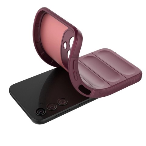 Magic Shield Case etui do Samsung Galaxy A24 4G elastyczny pancerny pokrowiec burgundowe Magic Shield Case etui do Samsung Galaxy A24 4G elastyczny pancerny pokrowiec burgundowe