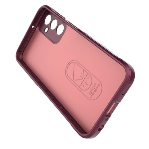 Magic Shield Case etui do Samsung Galaxy A24 4G elastyczny pancerny pokrowiec burgundowe Magic Shield Case etui do Samsung Galaxy A24 4G elastyczny pancerny pokrowiec burgundowe