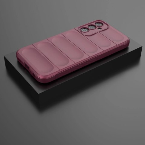 Magic Shield Case etui do Samsung Galaxy A24 4G elastyczny pancerny pokrowiec burgundowe Magic Shield Case etui do Samsung Galaxy A24 4G elastyczny pancerny pokrowiec burgundowe