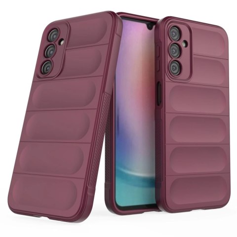 Magic Shield Case etui do Samsung Galaxy A24 4G elastyczny pancerny pokrowiec burgundowe Magic Shield Case etui do Samsung Galaxy A24 4G elastyczny pancerny pokrowiec burgundowe
