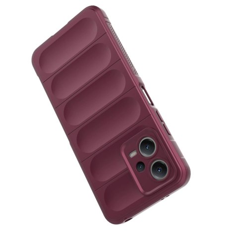 Magic Shield Case etui do Xiaomi Redmi Note 12 5G / Poco X5 5G elastyczny pancerny pokrowiec burgundowe Magic Shield Case etui do Xiaomi Redmi Note 12 5G / Poco X5 5G elastyczny pancerny pokrowiec burgundowe