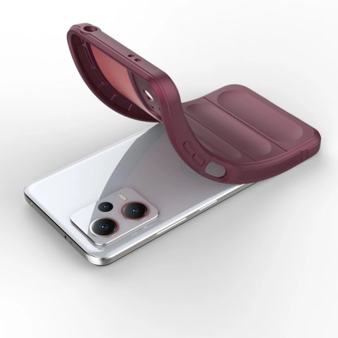 Magic Shield Case etui do Xiaomi Redmi Note 12 5G / Poco X5 5G elastyczny pancerny pokrowiec burgundowe Magic Shield Case etui do Xiaomi Redmi Note 12 5G / Poco X5 5G elastyczny pancerny pokrowiec burgundowe