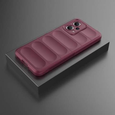 Magic Shield Case etui do Xiaomi Redmi Note 12 5G / Poco X5 5G elastyczny pancerny pokrowiec burgundowe Magic Shield Case etui do Xiaomi Redmi Note 12 5G / Poco X5 5G elastyczny pancerny pokrowiec burgundowe