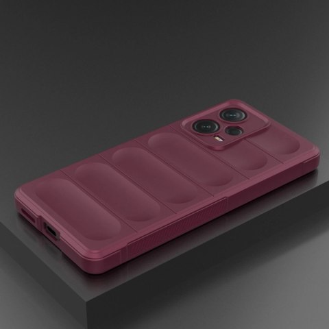 Magic Shield Case etui do Xiaomi Redmi Note 12 Pro+ elastyczny pancerny pokrowiec burgundowe Magic Shield Case etui do Xiaomi Redmi Note 12 Pro+ elastyczny pancerny pokrowiec burgundowe