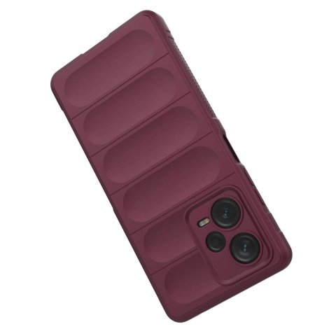 Magic Shield Case etui do Xiaomi Redmi Note 12 Pro+ elastyczny pancerny pokrowiec burgundowe Magic Shield Case etui do Xiaomi Redmi Note 12 Pro+ elastyczny pancerny pokrowiec burgundowe