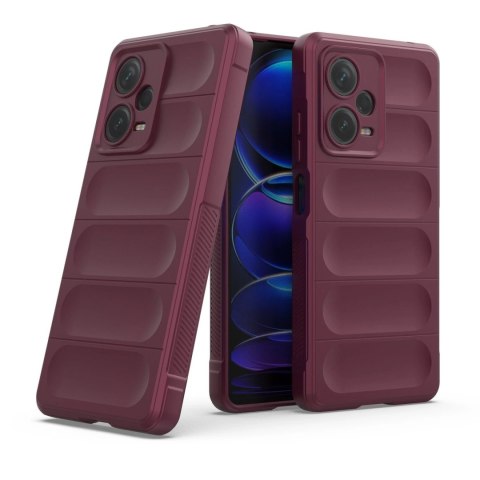Magic Shield Case etui do Xiaomi Redmi Note 12 Pro+ elastyczny pancerny pokrowiec burgundowe Magic Shield Case etui do Xiaomi Redmi Note 12 Pro+ elastyczny pancerny pokrowiec burgundowe
